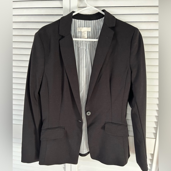 H&M black fitted blazer - Picture 2 of 5